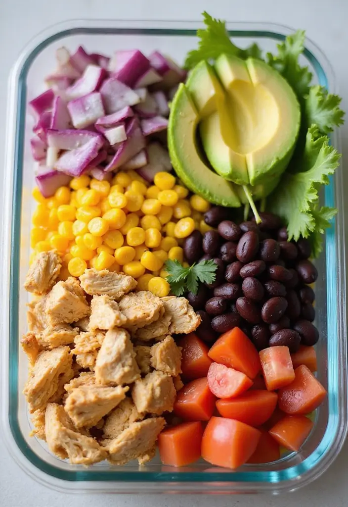 25 Chicken Salad Meal Prep Recipes for Fresh Lunch Ideas 62 25 Chicken Salad Meal Prep Recipes for Fresh Lunch Ideas - 10. Southwest Chicken Salad