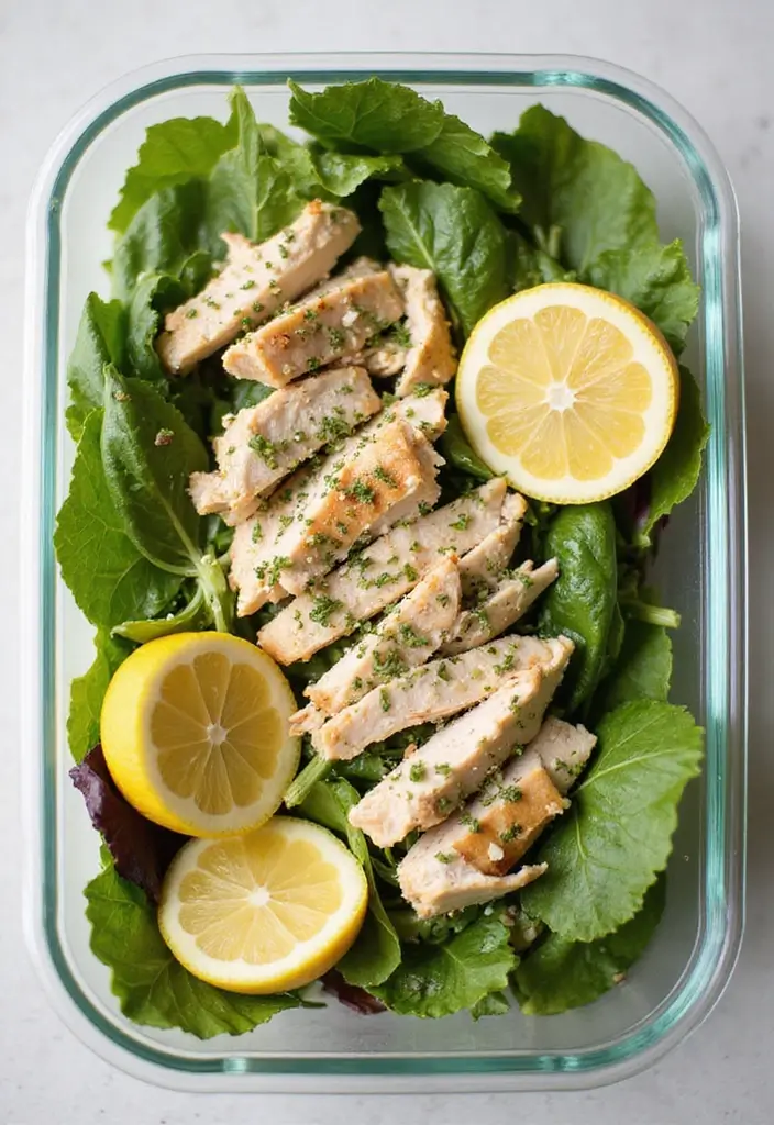 25 Chicken Salad Meal Prep Recipes for Fresh Lunch Ideas 67 25 Chicken Salad Meal Prep Recipes for Fresh Lunch Ideas - 11. Lemon Herb Chicken Salad