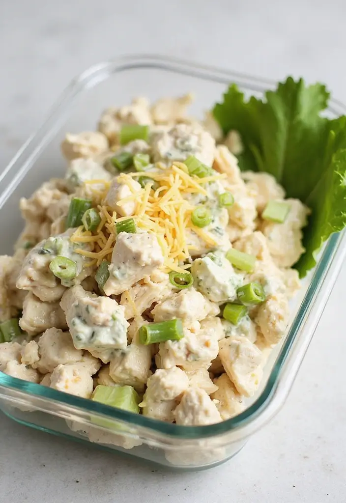 25 Chicken Salad Meal Prep Recipes for Fresh Lunch Ideas 74 25 Chicken Salad Meal Prep Recipes for Fresh Lunch Ideas - 12. Ranch Chicken Salad