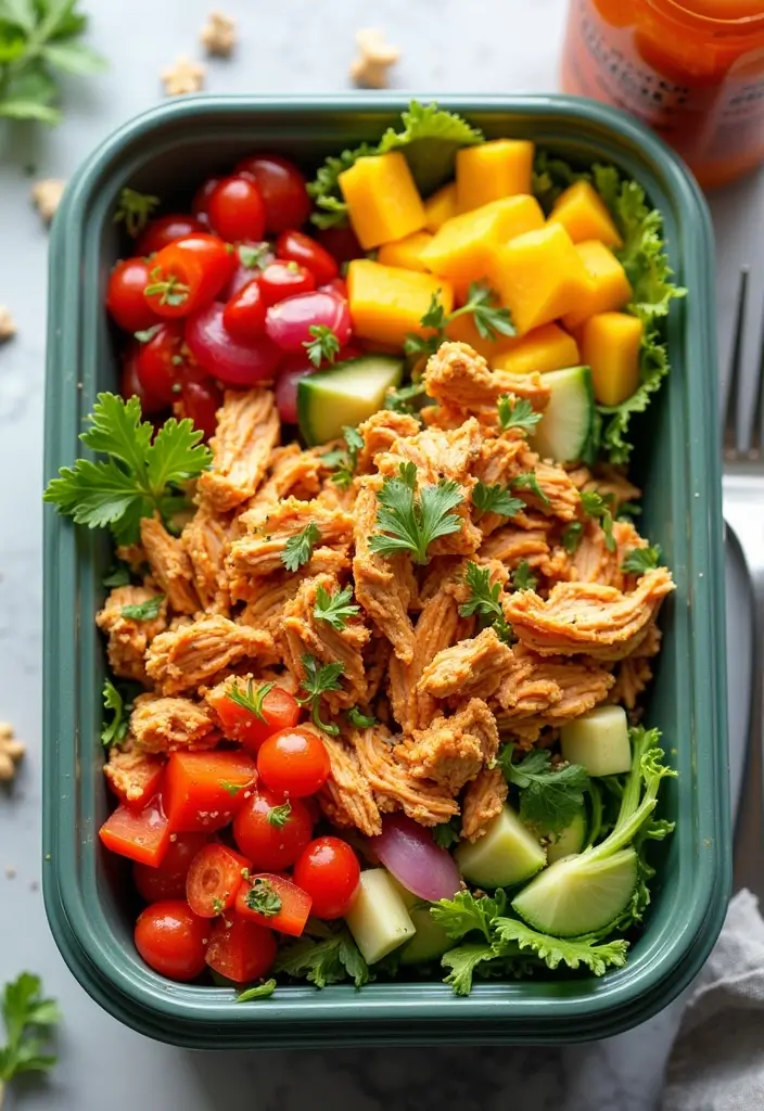 25 Chicken Salad Meal Prep Recipes for Fresh Lunch Ideas 107 25 Chicken Salad Meal Prep Recipes for Fresh Lunch Ideas - 17. Sriracha Chicken Salad