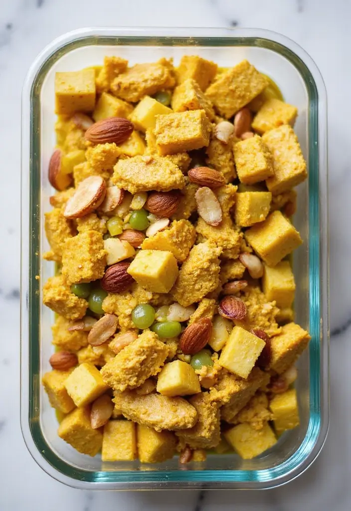 25 Chicken Salad Meal Prep Recipes for Fresh Lunch Ideas 20 25 Chicken Salad Meal Prep Recipes for Fresh Lunch Ideas - 4. Curried Chicken Salad