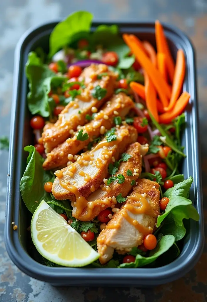 25 Chicken Salad Meal Prep Recipes for Fresh Lunch Ideas 27 25 Chicken Salad Meal Prep Recipes for Fresh Lunch Ideas - 5. Thai Chicken Salad