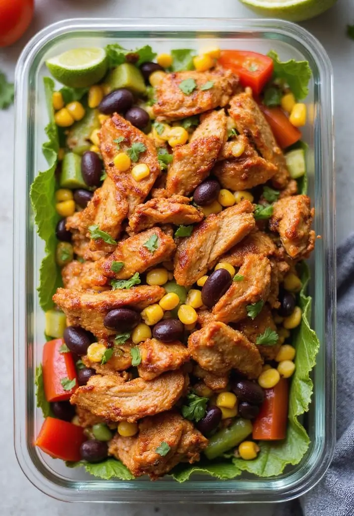 25 Chicken Salad Meal Prep Recipes for Fresh Lunch Ideas 34 25 Chicken Salad Meal Prep Recipes for Fresh Lunch Ideas - 6. BBQ Chicken Salad