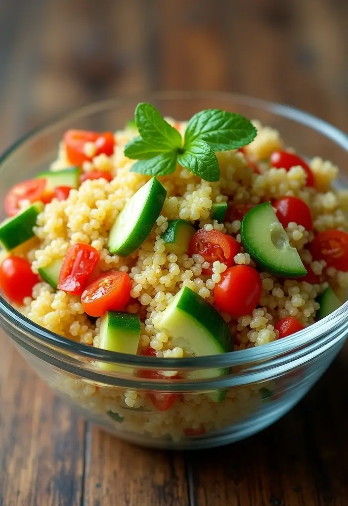 25 College Meal Prep Recipes for Students on a Budget 1 25 College Meal Prep Recipes for Students on a Budget - 1. Quinoa Salad with Chickpeas
