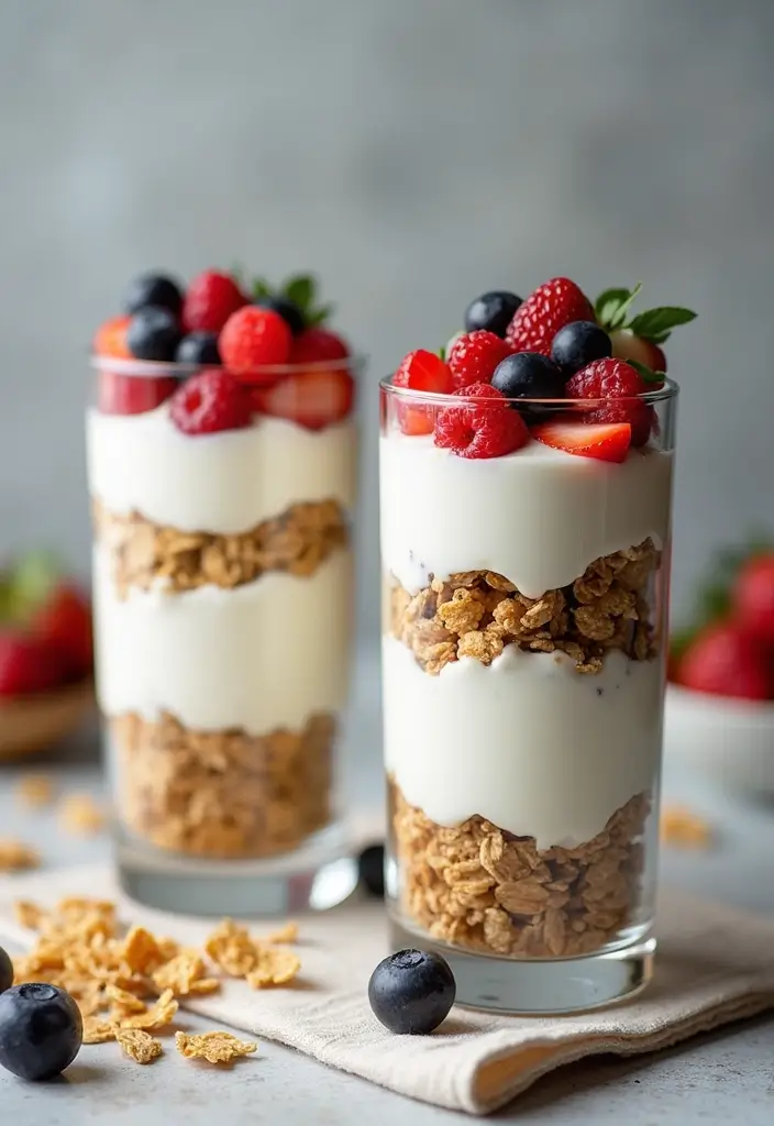 25 College Meal Prep Recipes for Students on a Budget 55 25 College Meal Prep Recipes for Students on a Budget - 11. Greek Yogurt Parfaits