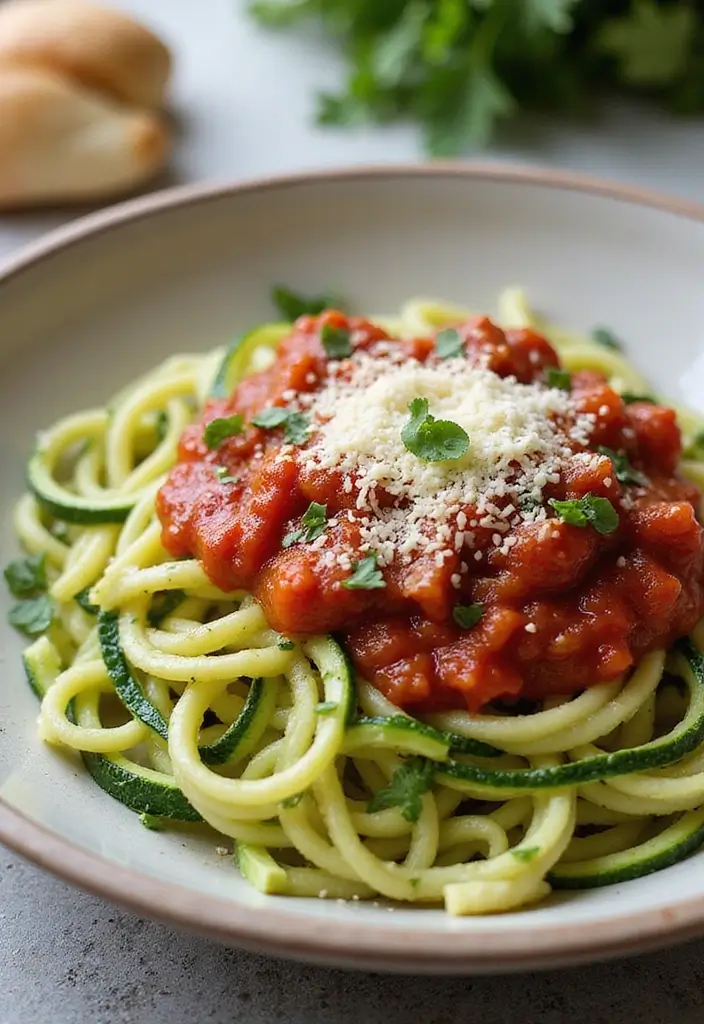 25 College Meal Prep Recipes for Students on a Budget 62 25 College Meal Prep Recipes for Students on a Budget - 12. Zucchini Noodles with Marinara