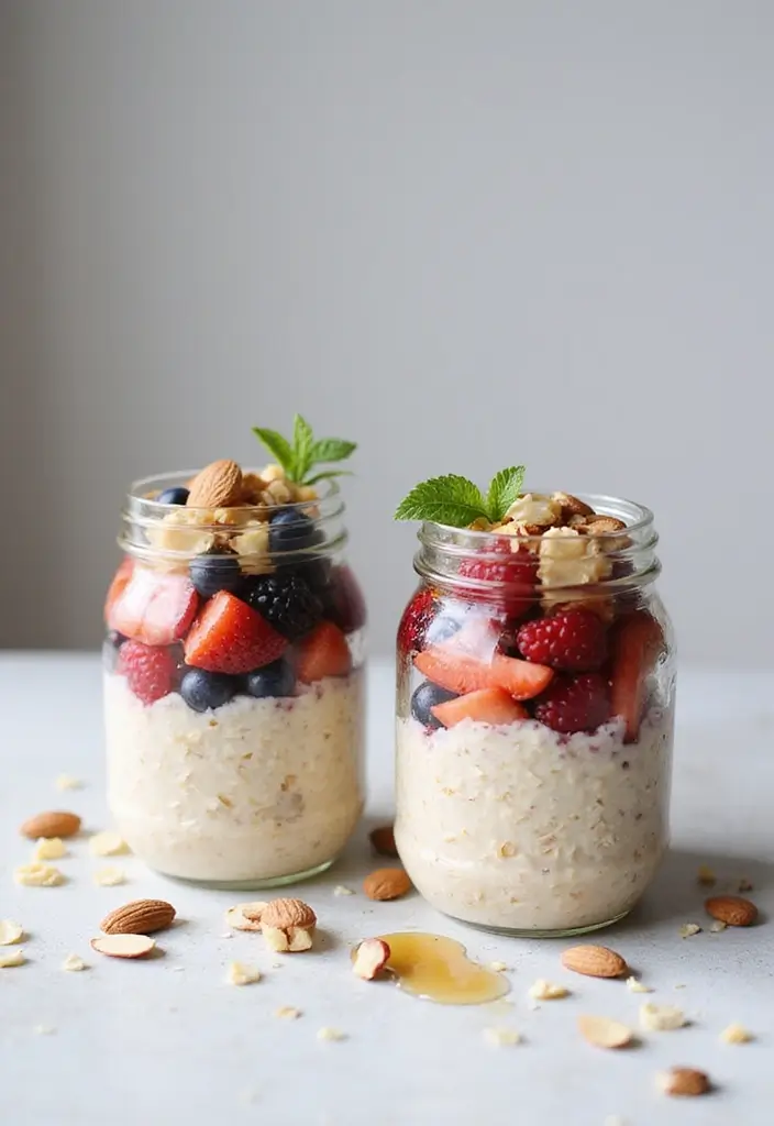 25 College Meal Prep Recipes for Students on a Budget 8 25 College Meal Prep Recipes for Students on a Budget - 2. Overnight Oats with Berries