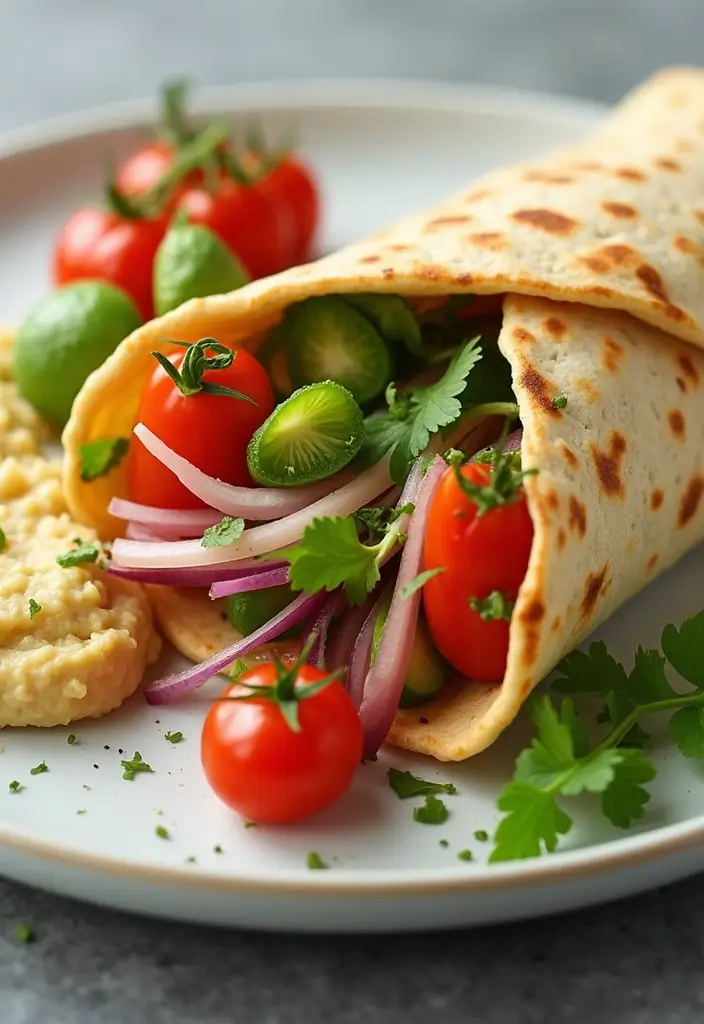 25 College Meal Prep Recipes for Students on a Budget 121 25 College Meal Prep Recipes for Students on a Budget - 23. Pita Pockets with Hummus and Veggies