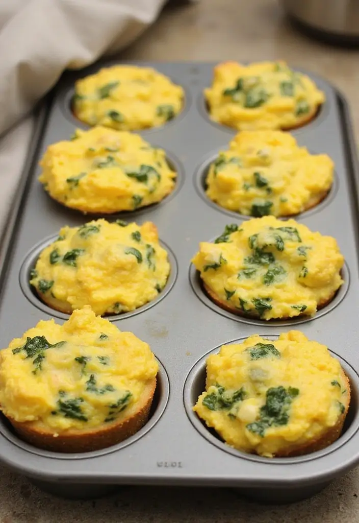 25 College Meal Prep Recipes for Students on a Budget 28 25 College Meal Prep Recipes for Students on a Budget - 6. Spinach and Feta Egg Muffins