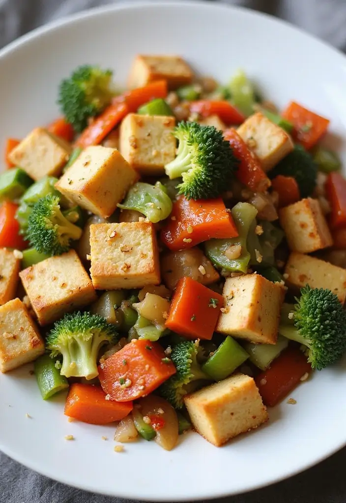 25 Dairy-Free Meal Prep Recipes That Are Easy and Tasty - 11. Vegetable Stir-Fry with Tofu