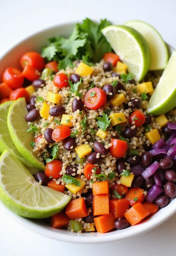 25 Dairy-Free Meal Prep Recipes That Are Easy and Tasty - 3. Quinoa & Black Bean Salad