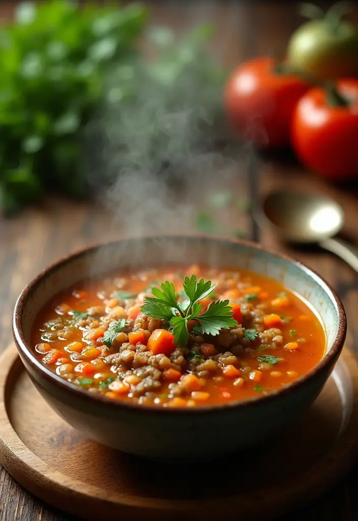 25 Delicious High-Protein Meal Prep Recipes to Boost Your Energy - 3. Lentil Vegetable Soup