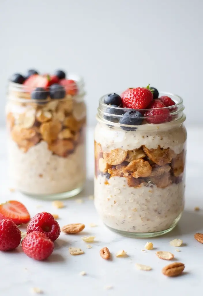 25 Delicious High-Protein Meal Prep Recipes to Boost Your Energy - 9. Protein-Packed Overnight Oats