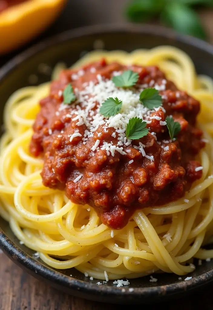25 Gluten-Free Meal Prep Recipes for Easy Healthy Eating - 19. Spaghetti Squash with Meat Sauce