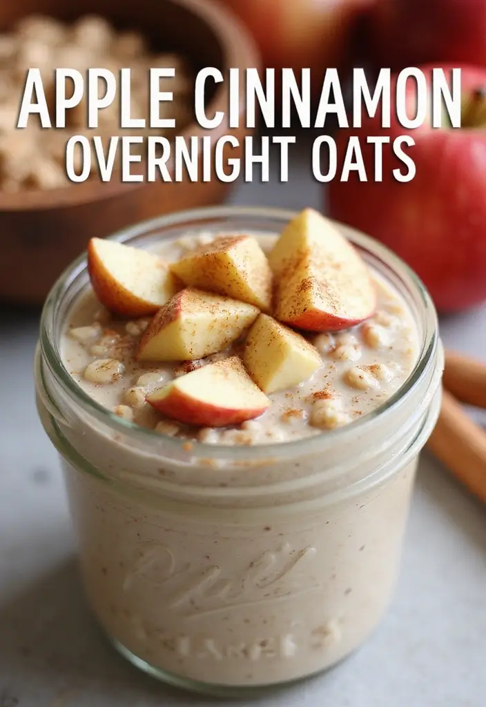 25 Gluten-Free Meal Prep Recipes for Easy Healthy Eating - 22. Apple Cinnamon Overnight Oats
