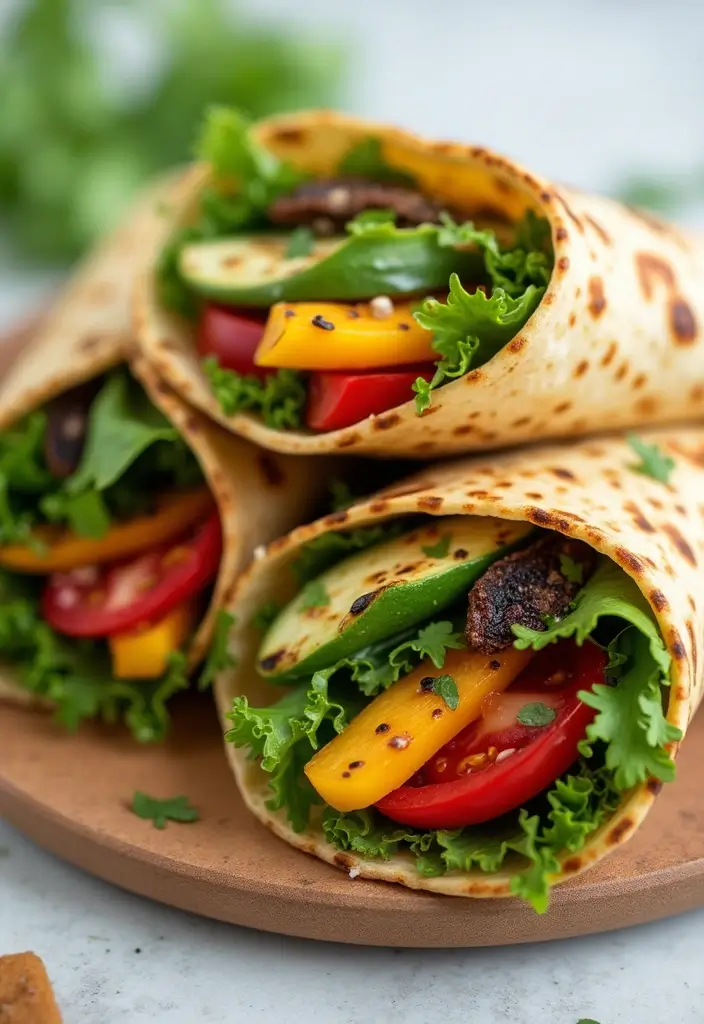 25 Gluten-Free Meal Prep Recipes for Easy Healthy Eating - 24. Grilled Vegetable Wraps