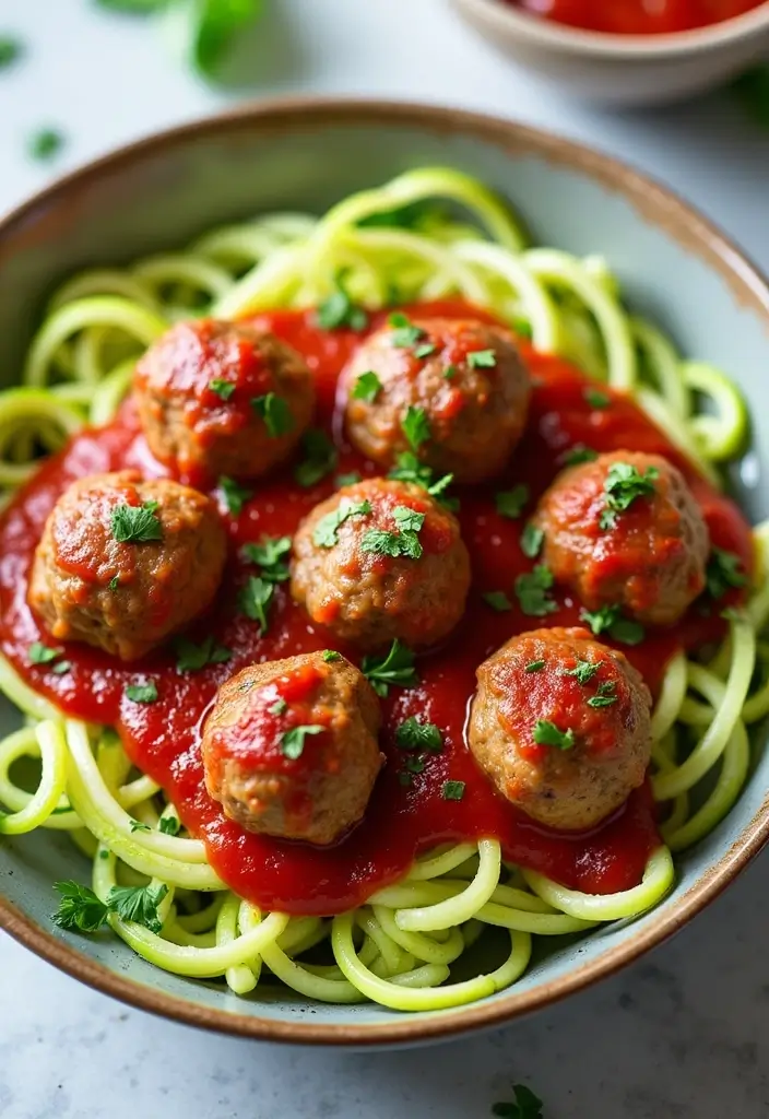 25 Gluten-Free Meal Prep Recipes for Easy Healthy Eating - 5. Turkey Meatballs with Zucchini Noodles