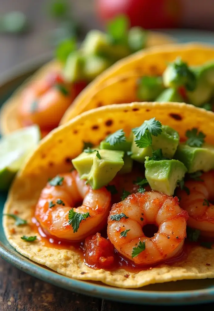 25 Gluten-Free Meal Prep Recipes for Easy Healthy Eating - 7. Spicy Shrimp Tacos with Avocado Salsa