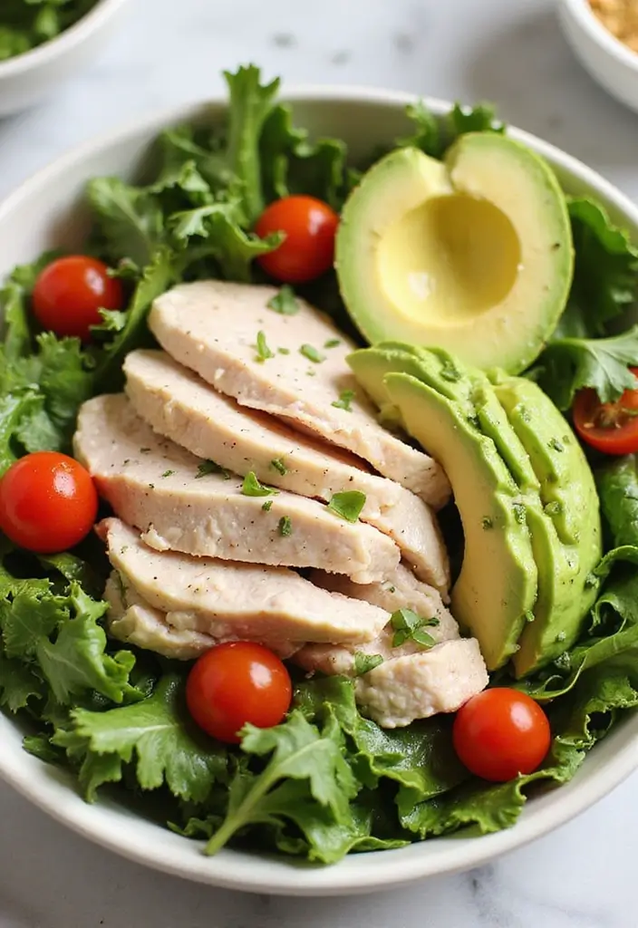 25 Ground Turkey Meal Prep Recipes That Are Healthy and Low Carb - 15. Turkey and Avocado Salad