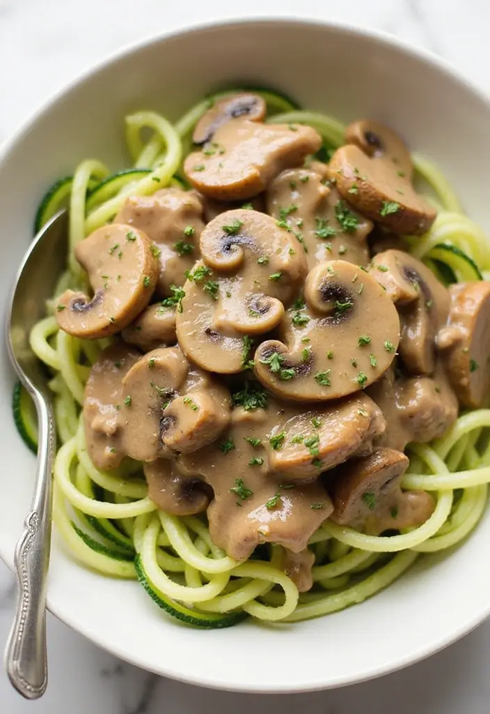 25 Ground Turkey Meal Prep Recipes That Are Healthy and Low Carb - 17. Turkey and Mushroom Stroganoff