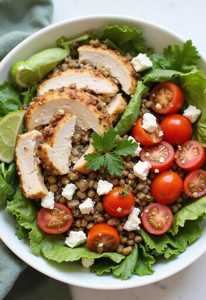 25 Ground Turkey Meal Prep Recipes That Are Healthy and Low Carb - 22. Turkey and Lentil Salad