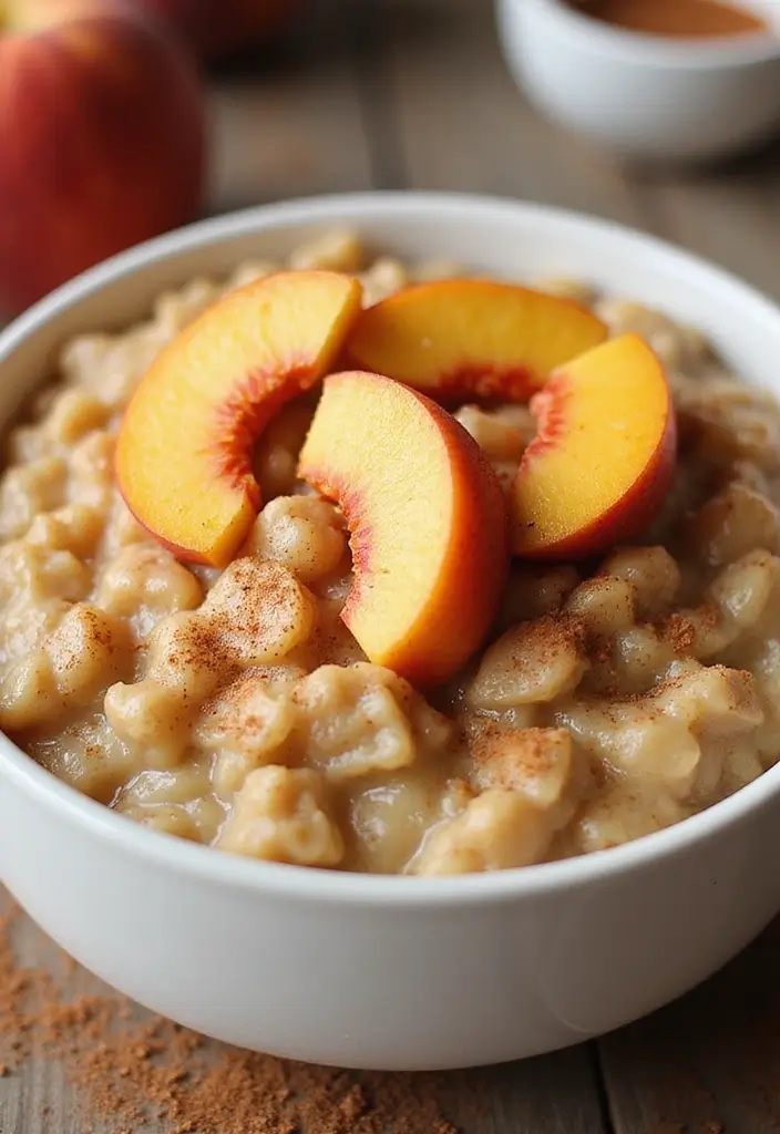 25 Instant Pot Meal Prep Recipes for Quick Weeknights - 17. Instant Pot Peach Oatmeal