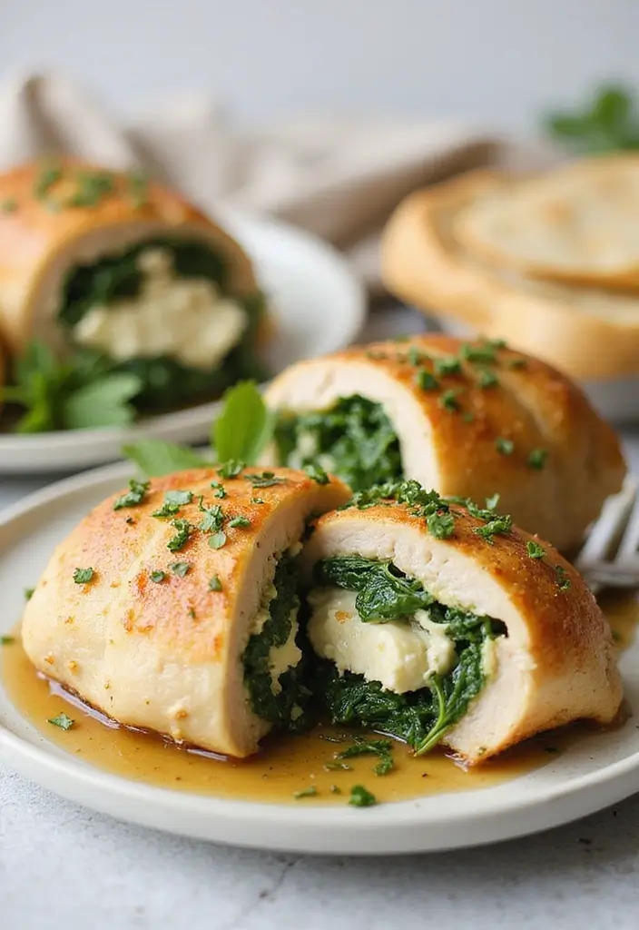 25 Instant Pot Meal Prep Recipes for Quick Weeknights - 24. Instant Pot Spinach and Feta Stuffed Chicken