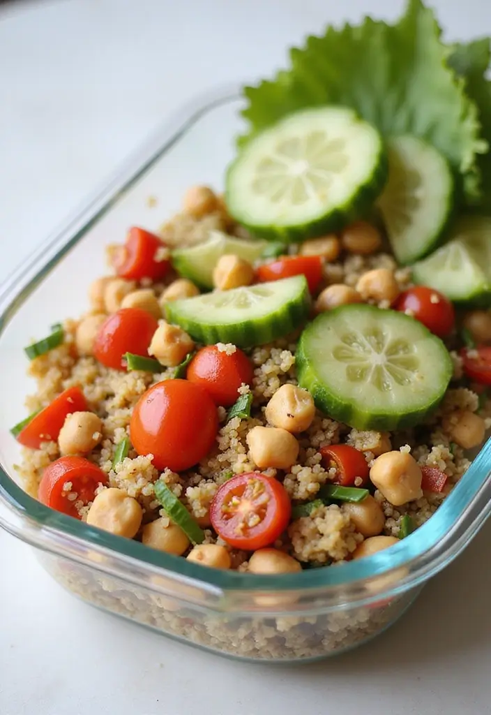 25 Meal Prep Recipes for 21 Day Fix Success 1 25 Meal Prep Recipes for 21 Day Fix Success - 1. Quinoa Salad with Chickpeas
