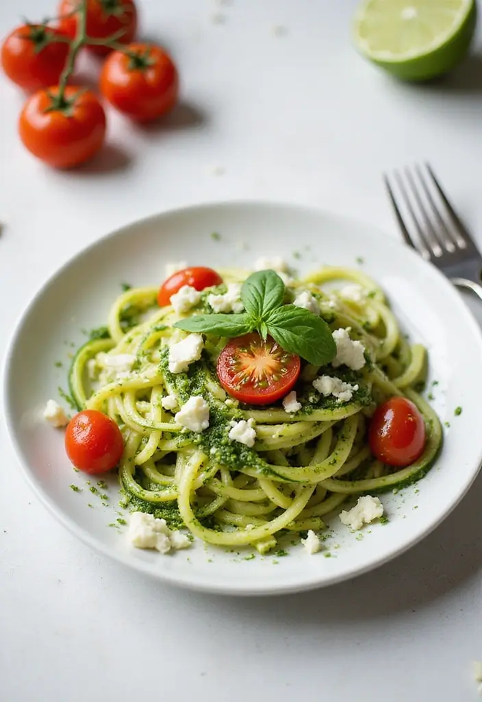 25 Meal Prep Recipes for 21 Day Fix Success 91 25 Meal Prep Recipes for 21 Day Fix Success - 17. Zucchini Noodles with Pesto