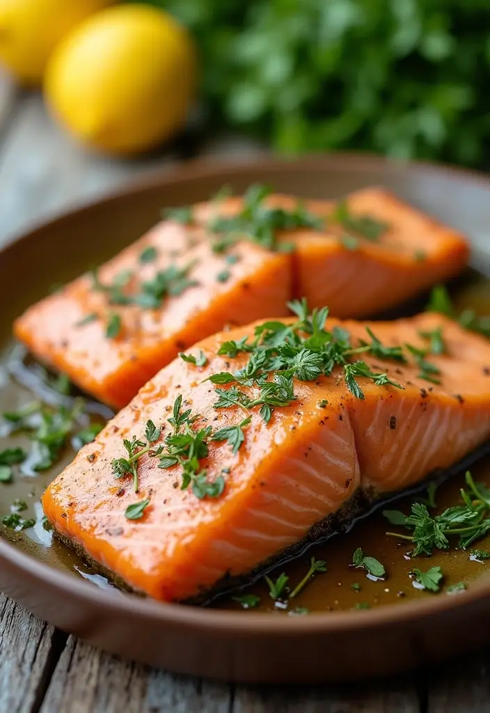 25 Meal Prep Recipes for 21 Day Fix Success 14 25 Meal Prep Recipes for 21 Day Fix Success - 4. Baked Lemon Herb Salmon