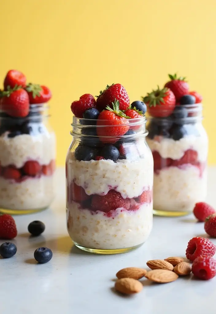 25 Meal Prep Recipes for 21 Day Fix Success 41 25 Meal Prep Recipes for 21 Day Fix Success - 9. Overnight Oats with Almonds and Berries