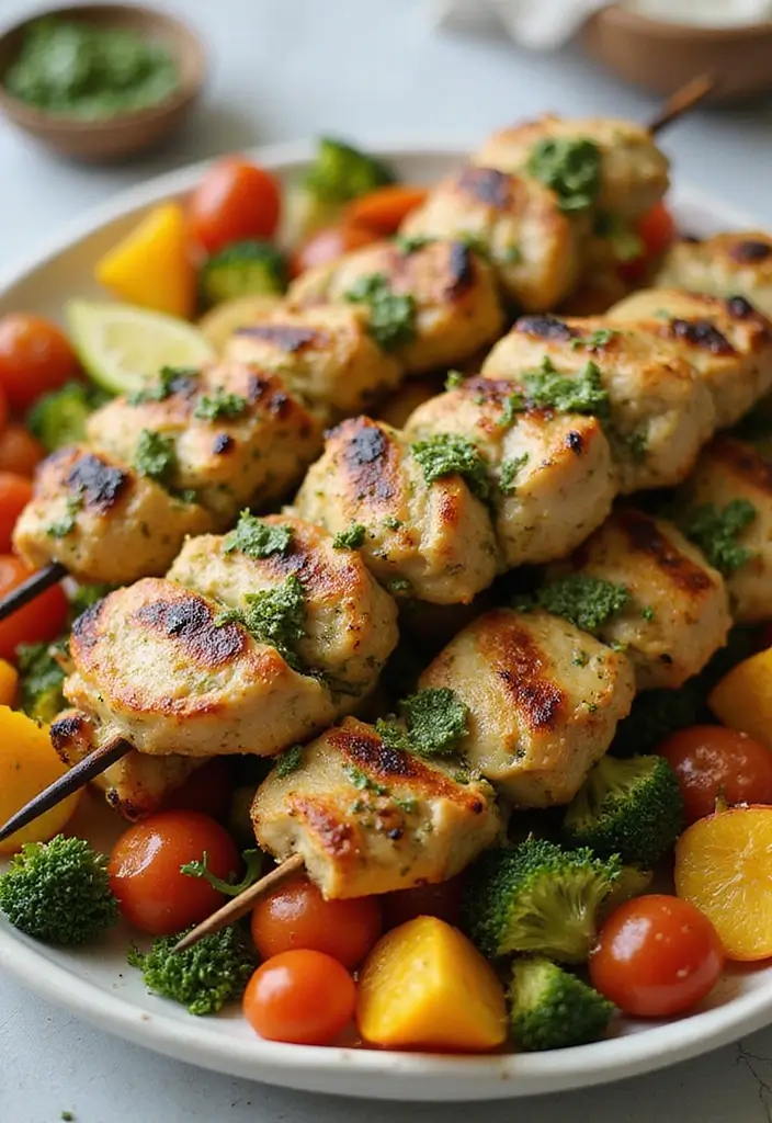25 Meal Prep Recipes for Diabetics Type 2 That Taste Amazing 135 25 Meal Prep Recipes for Diabetics Type 2 That Taste Amazing - 23. Pesto Chicken Skewers