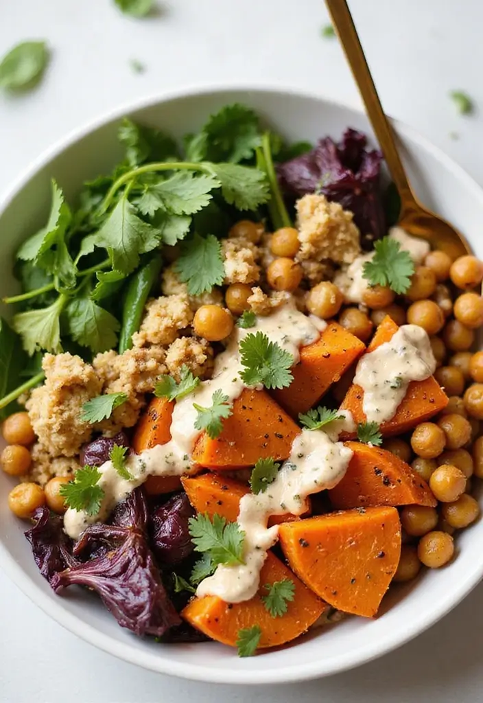 25 Meal Prep Recipes for Diabetics Type 2 That Taste Amazing 15 25 Meal Prep Recipes for Diabetics Type 2 That Taste Amazing - 3. Sweet Potato and Chickpea Bowl
