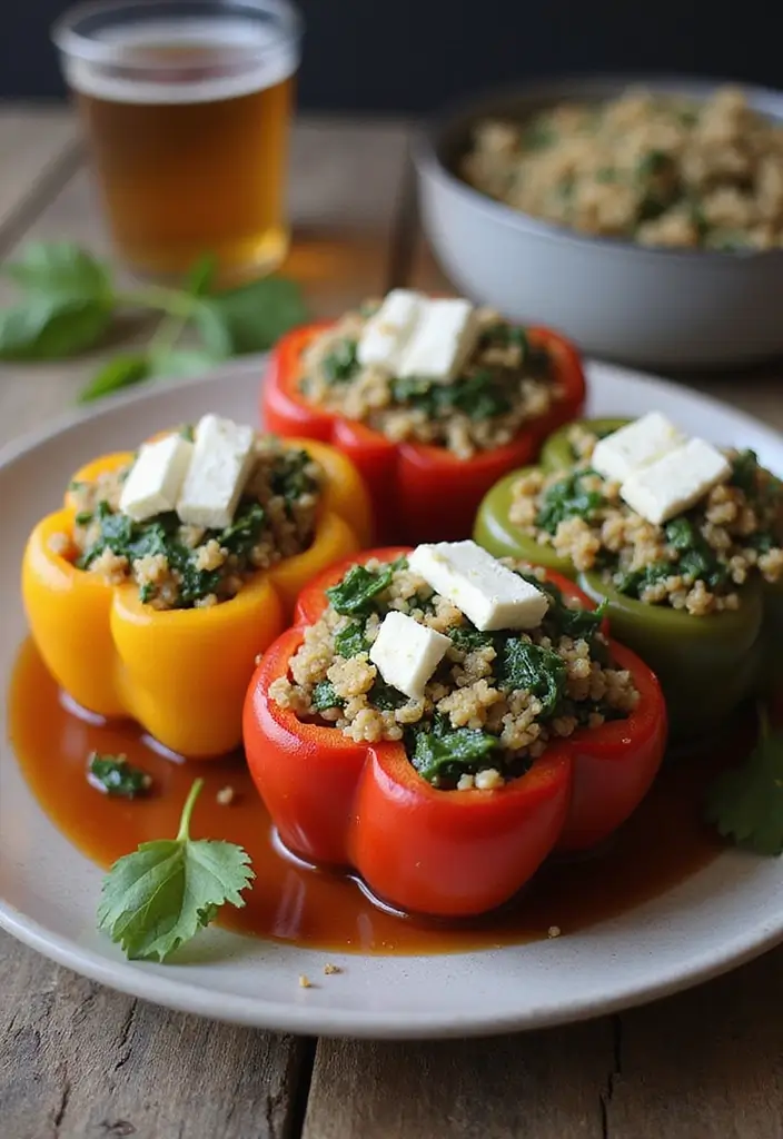 25 Meal Prep Recipes for Diabetics Type 2 That Taste Amazing 20 25 Meal Prep Recipes for Diabetics Type 2 That Taste Amazing - 4. Spinach and Feta Stuffed Peppers
