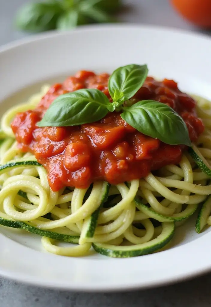 25 Meal Prep Recipes for Diabetics Type 2 That Taste Amazing 27 25 Meal Prep Recipes for Diabetics Type 2 That Taste Amazing - 5. Zucchini Noodles with Marinara Sauce