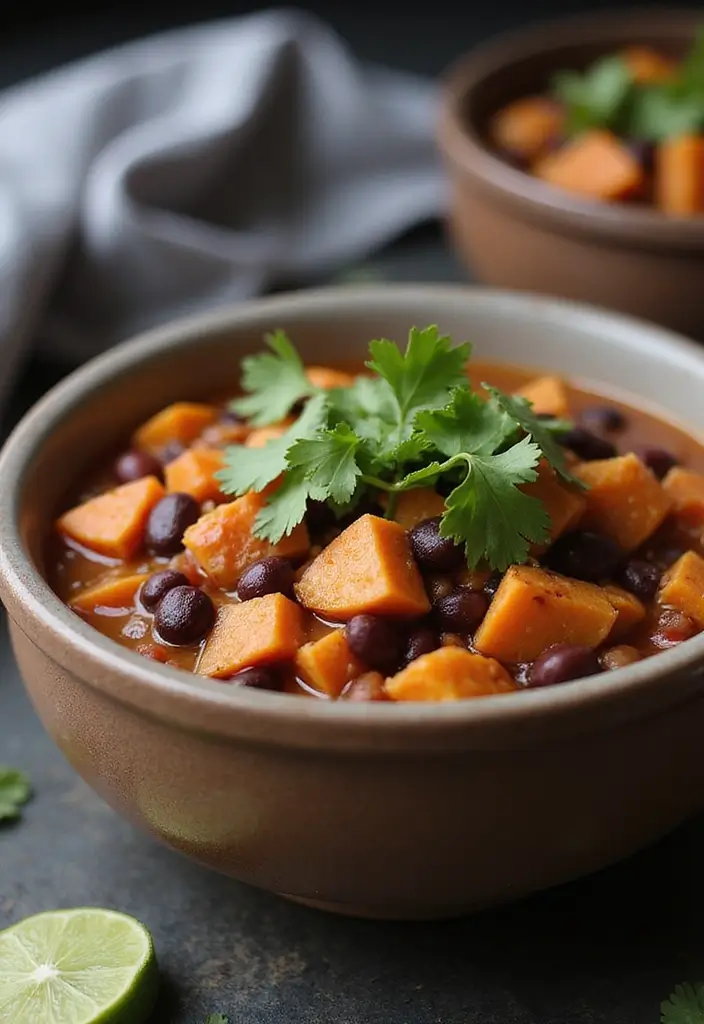 25 Meal Prep Recipes to Gain Weight for Men Made Simple 15 25 Meal Prep Recipes to Gain Weight for Men Made Simple - 3. Sweet Potato and Black Bean Chili