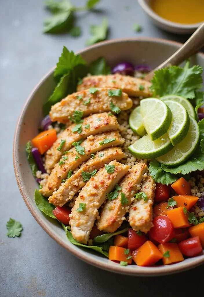 25 Meal Prep Recipes to Gain Weight for Men Made Simple 34 25 Meal Prep Recipes to Gain Weight for Men Made Simple - 6. Quinoa Chicken Salad