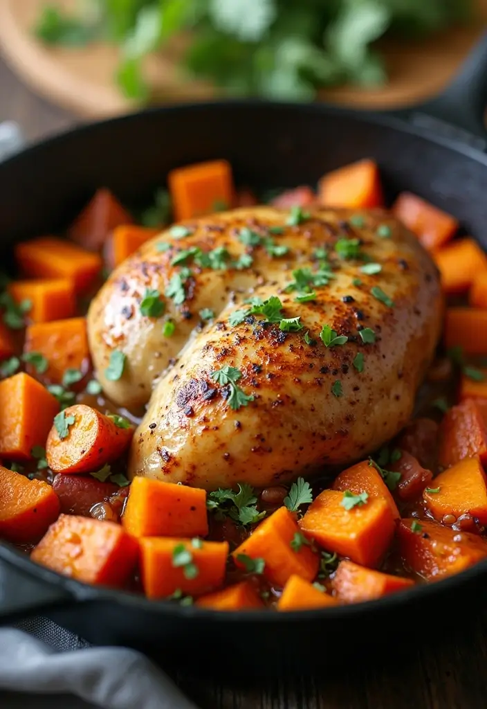25 Meal Prep Recipes to Gain Weight for Men Made Simple 41 25 Meal Prep Recipes to Gain Weight for Men Made Simple - 7. Turkey and Sweet Potato Skillet