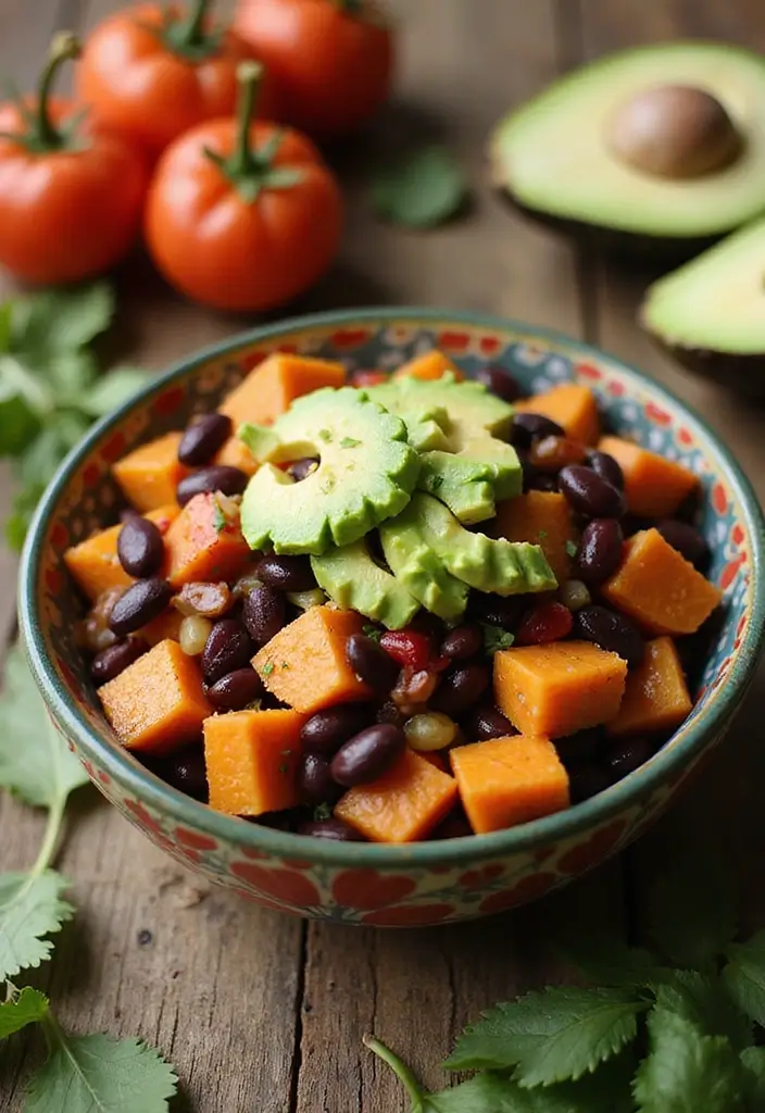 25 Salad Meal Prep Lunch Recipes for Light and Healthy Meals - 11. Sweet Potato & Black Bean Salad