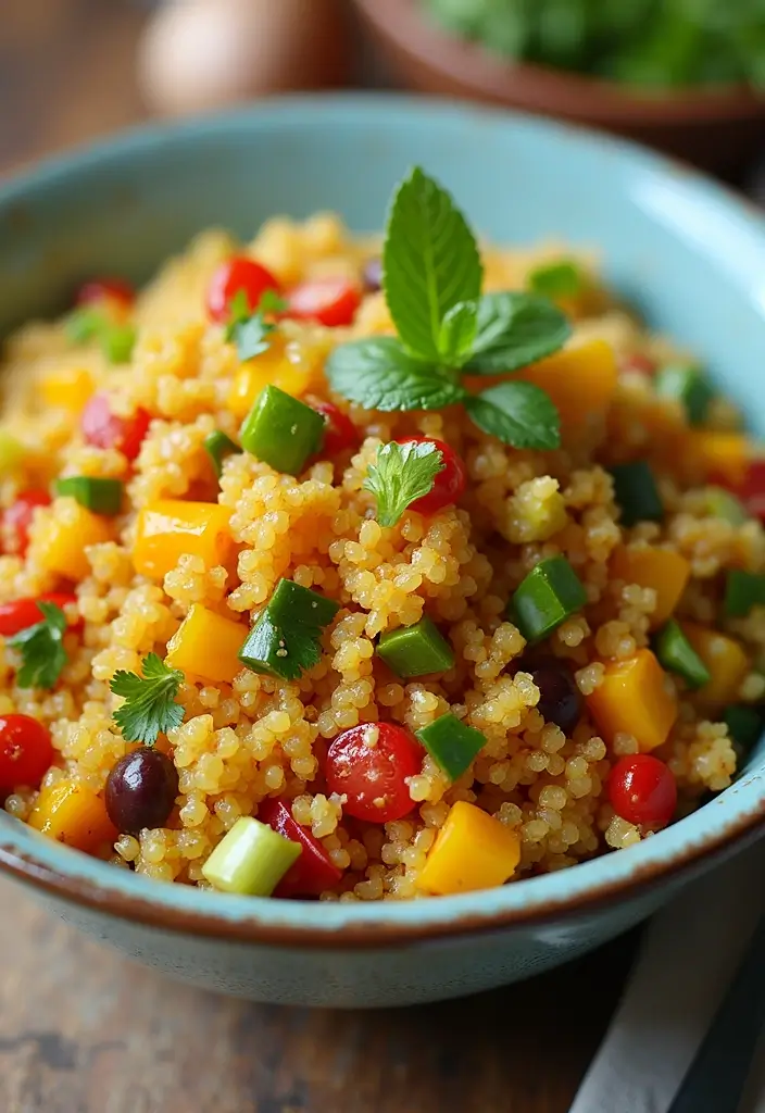 25 Salad Meal Prep Lunch Recipes for Light and Healthy Meals - 18. Curry Quinoa Salad