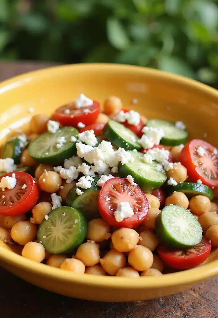 25 Salad Meal Prep Lunch Recipes for Light and Healthy Meals - 2. Mediterranean Chickpea Salad