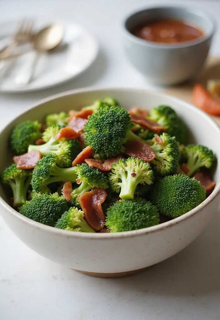 25 Salad Meal Prep Lunch Recipes for Light and Healthy Meals - 22. Broccoli & Bacon Salad