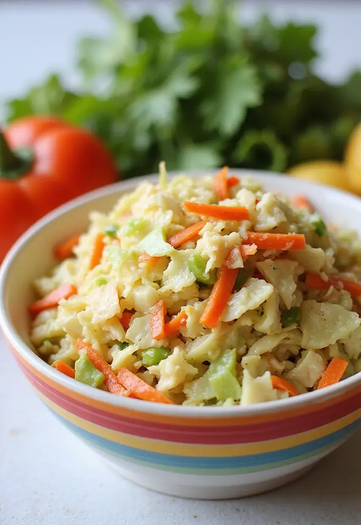25 Salad Meal Prep Lunch Recipes for Light and Healthy Meals - 23. Cabbage & Carrot Slaw
