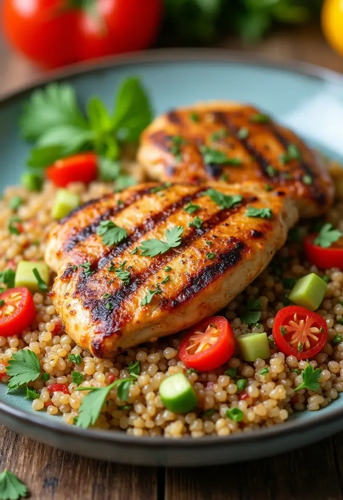 26 FTDI Meal Prep Recipes from The Camp Transformation Program 8 26 FTDI Meal Prep Recipes from The Camp Transformation Program - 2. Zesty Grilled Chicken with Quinoa Salad
