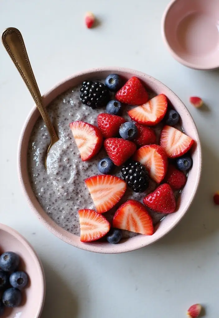26 Freezer Meal Prep Recipes for Moms-to-Be (Pre-Baby Edition) 59 26 Freezer Meal Prep Recipes for Moms-to-Be (Pre-Baby Edition) - 11. Chia Pudding with Berries