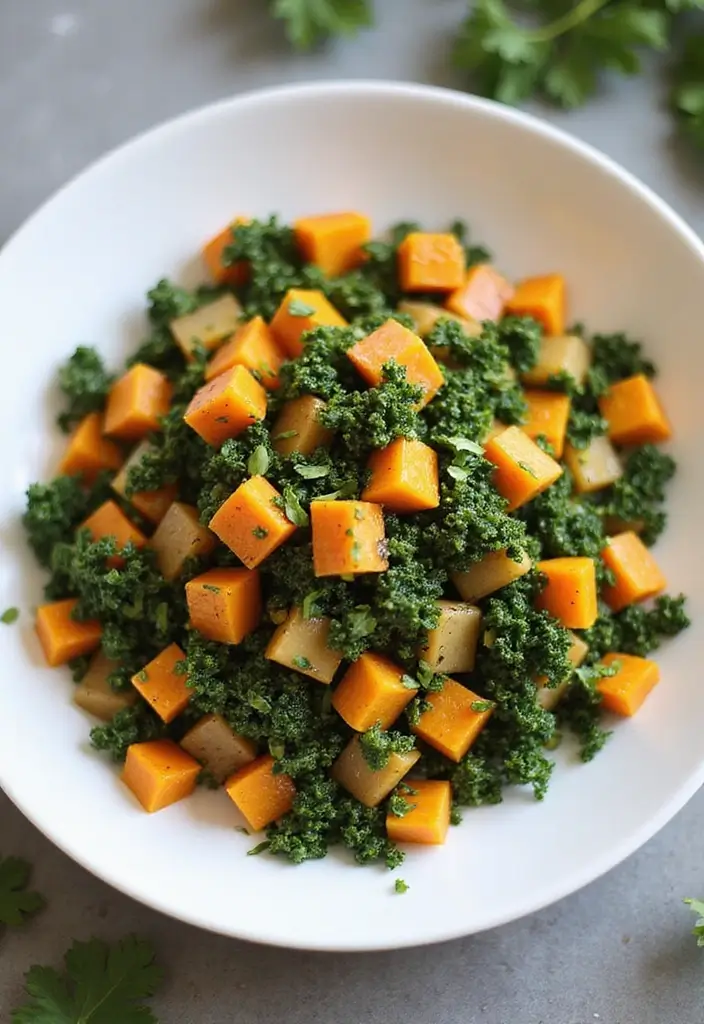 26 Freezer Meal Prep Recipes for Moms-to-Be (Pre-Baby Edition) 66 26 Freezer Meal Prep Recipes for Moms-to-Be (Pre-Baby Edition) - 12. Butternut Squash and Kale Hash
