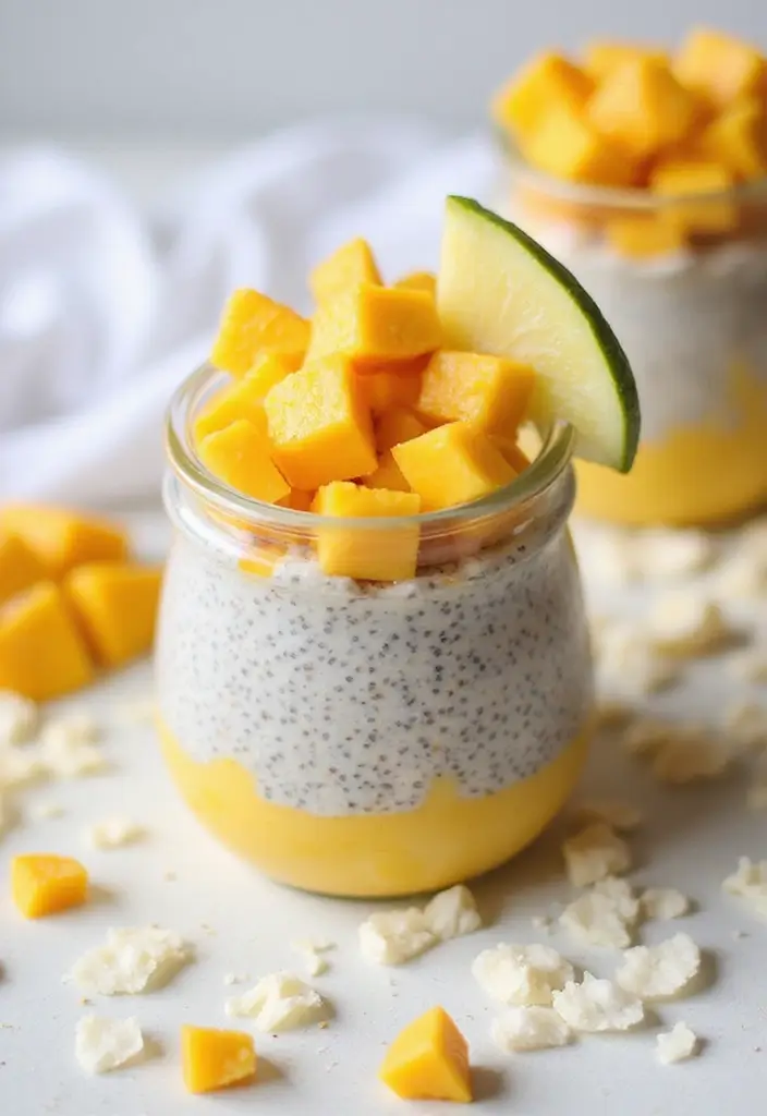 26 Freezer Meal Prep Recipes for Moms-to-Be (Pre-Baby Edition) 74 26 Freezer Meal Prep Recipes for Moms-to-Be (Pre-Baby Edition) - 14. Coconut Mango Chia Pudding