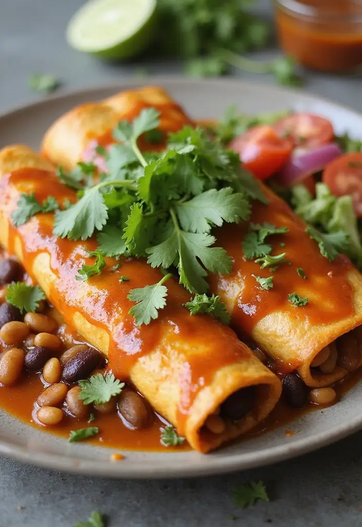 26 Freezer Meal Prep Recipes for Moms-to-Be (Pre-Baby Edition) 114 26 Freezer Meal Prep Recipes for Moms-to-Be (Pre-Baby Edition) - 20. Vegetable Bean Enchiladas