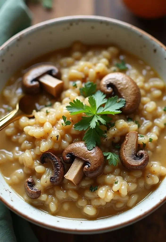 26 Freezer Meal Prep Recipes for Moms-to-Be (Pre-Baby Edition) 128 26 Freezer Meal Prep Recipes for Moms-to-Be (Pre-Baby Edition) - 22. Creamy Vegan Mushroom Risotto