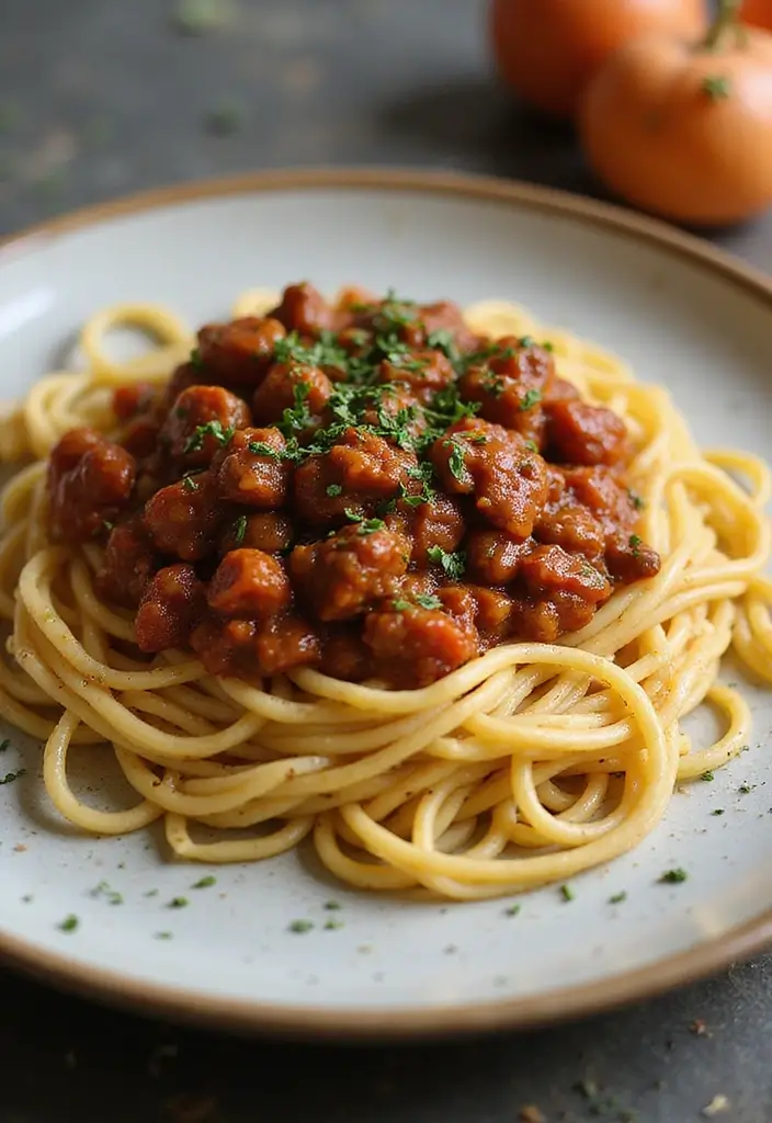 26 Freezer Meal Prep Recipes for Moms-to-Be (Pre-Baby Edition) 145 26 Freezer Meal Prep Recipes for Moms-to-Be (Pre-Baby Edition) - 25. Spaghetti with Lentil Bolognese